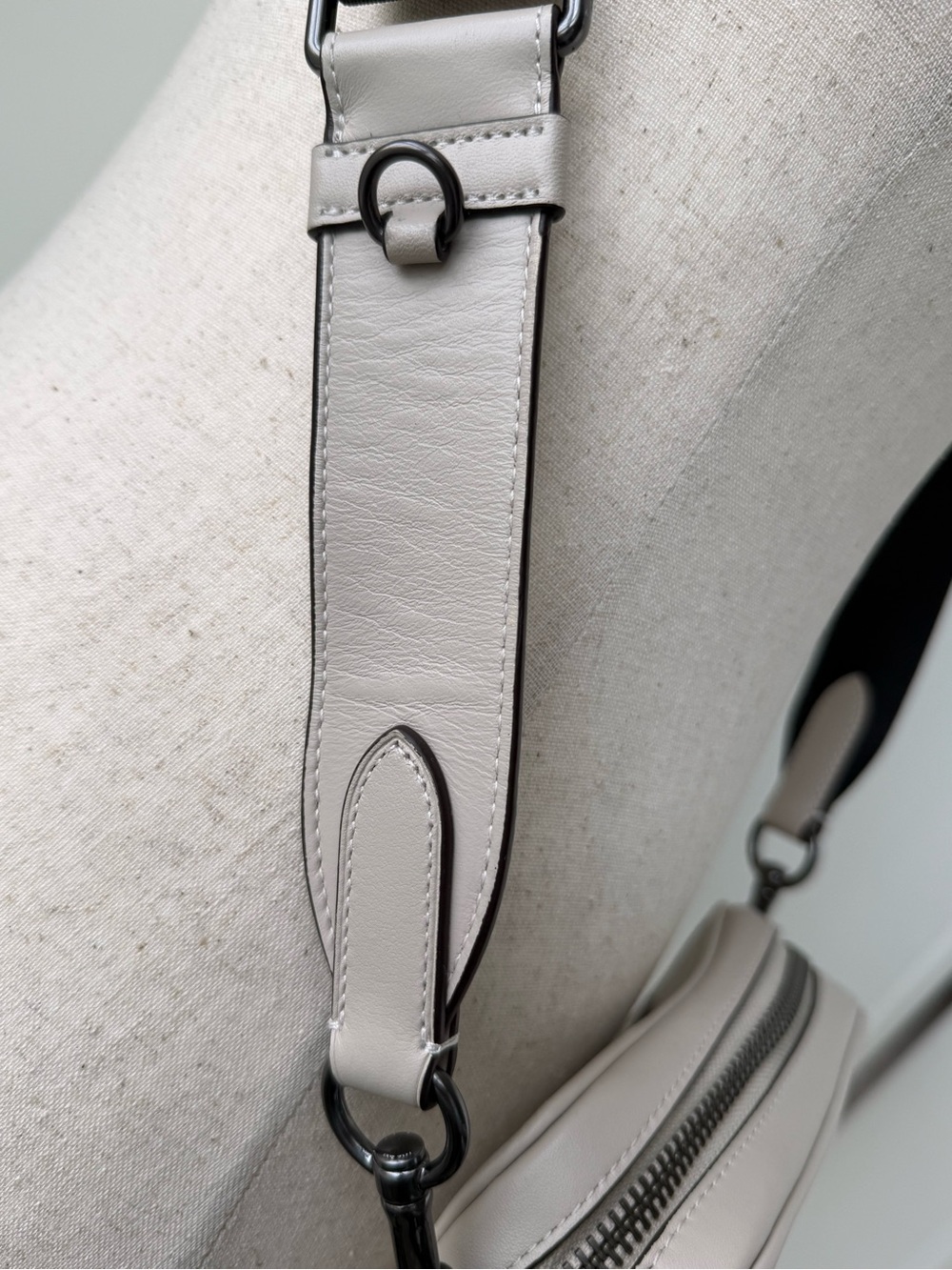 Coach Sullivan Crossbody Bag in White with Embossed Signature - Picture 6 of 10